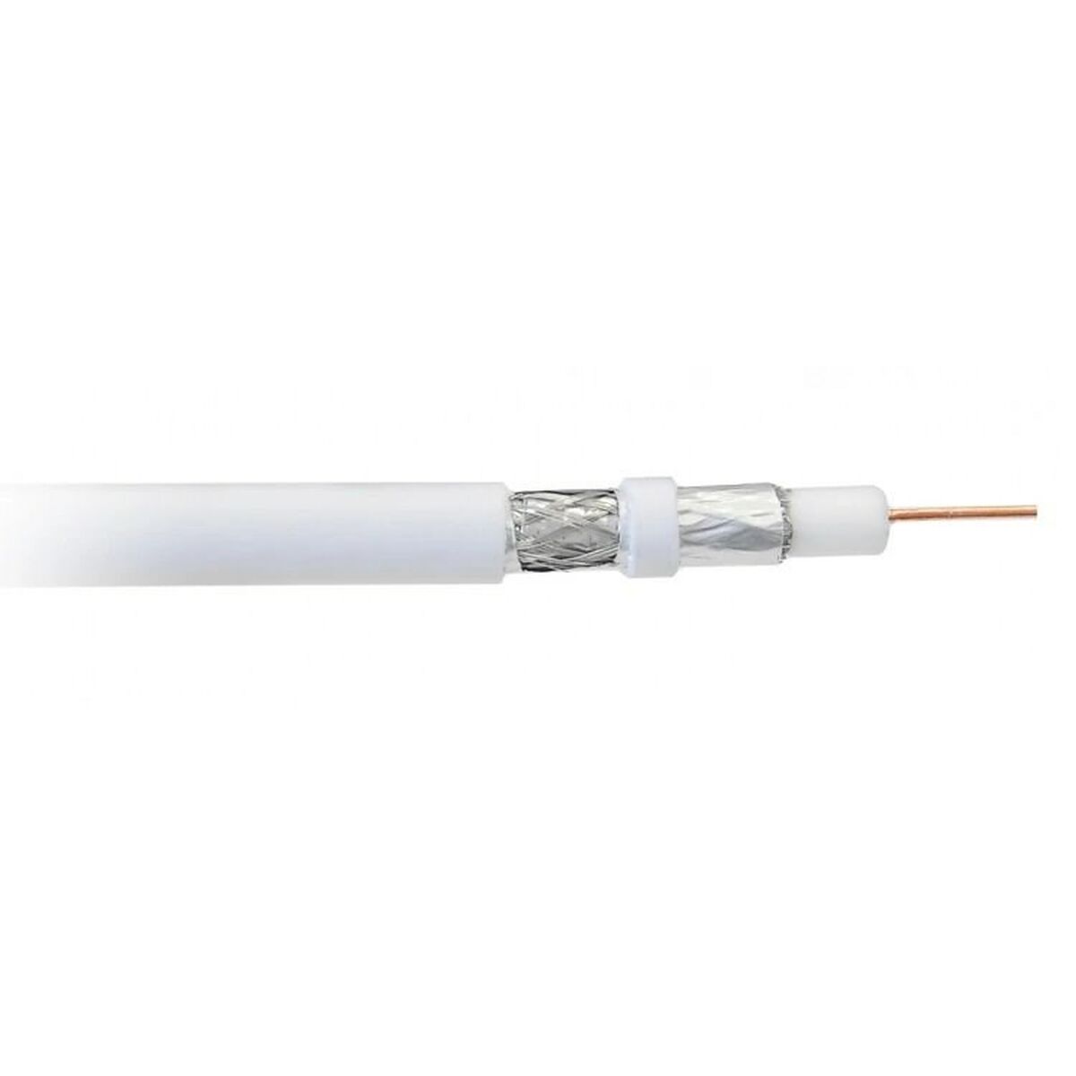 Coaxial TV Antenna Cable Libox PCC80 White 100 m