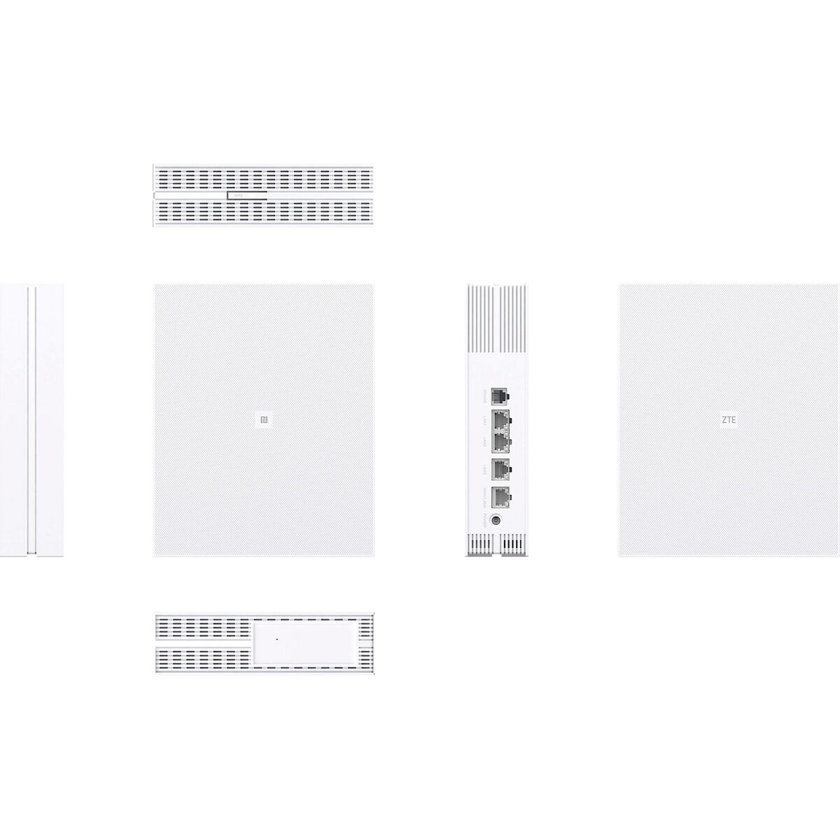 Router ZTE T5400 White RJ45 Wi-Fi 5 GHz Wi-Fi 6 GHz Wi-Fi 4