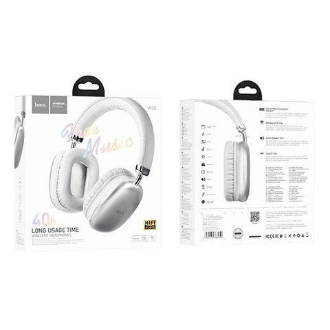 Bluetooth Headphones Hoco W35 Silver