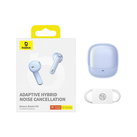 Wireless Earphones with Charging Case Baseus Bowie M3 Blue
