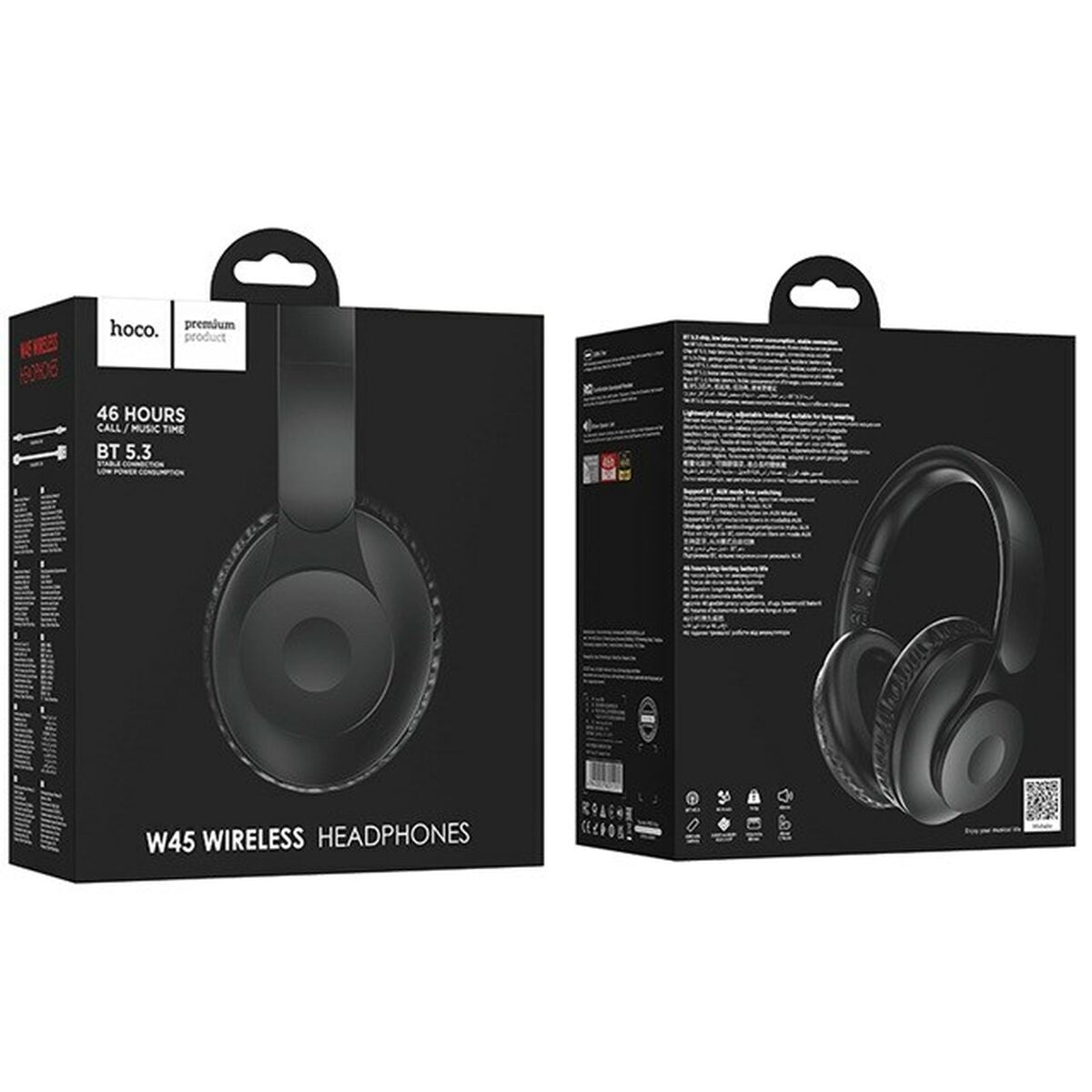 Bluetooth Headphones Hoco W45 Enjoy Black