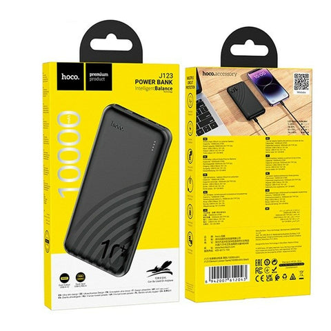 Powerbank Hoco J123 black Black 10000 mAh