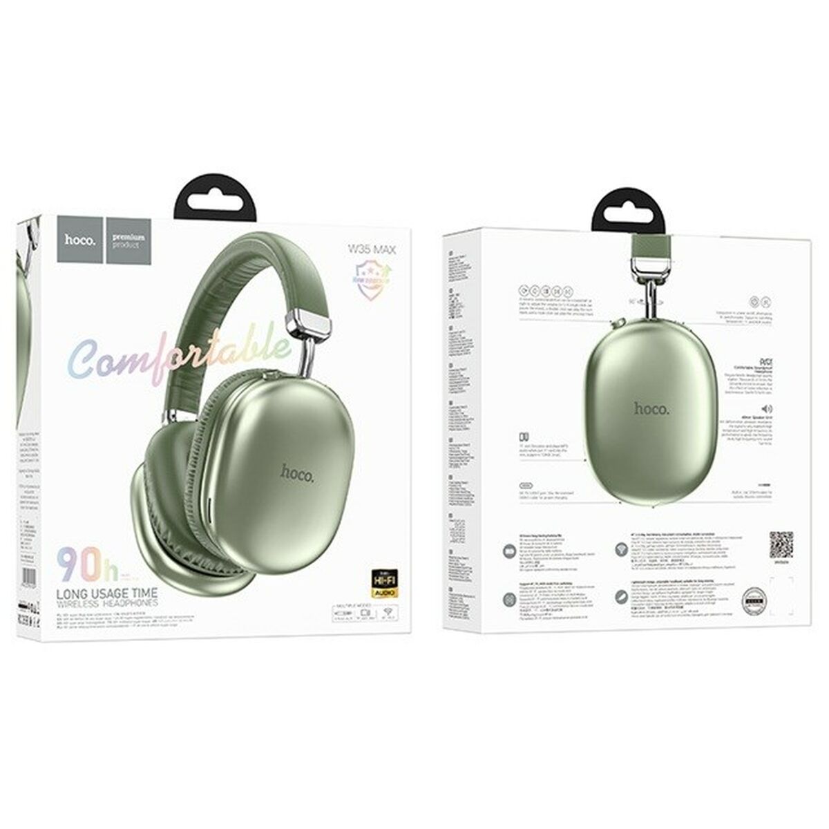Wireless Headphones Hoco W35 Max Joy Green