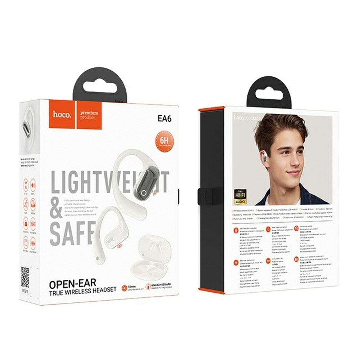 Wireless Earphones with Charging Case Hoco EA6 White