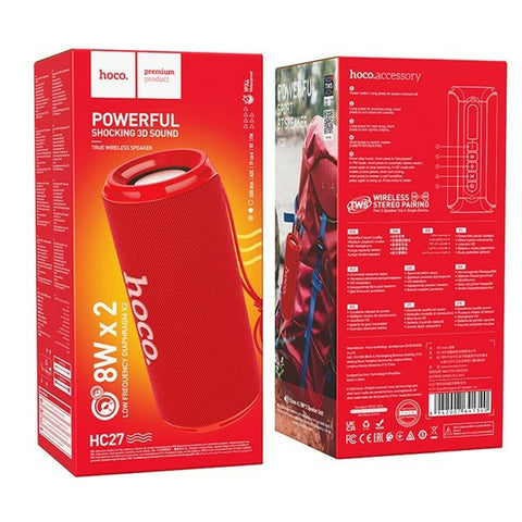 Portable Bluetooth Speakers Hoco HC27 Red 16 W