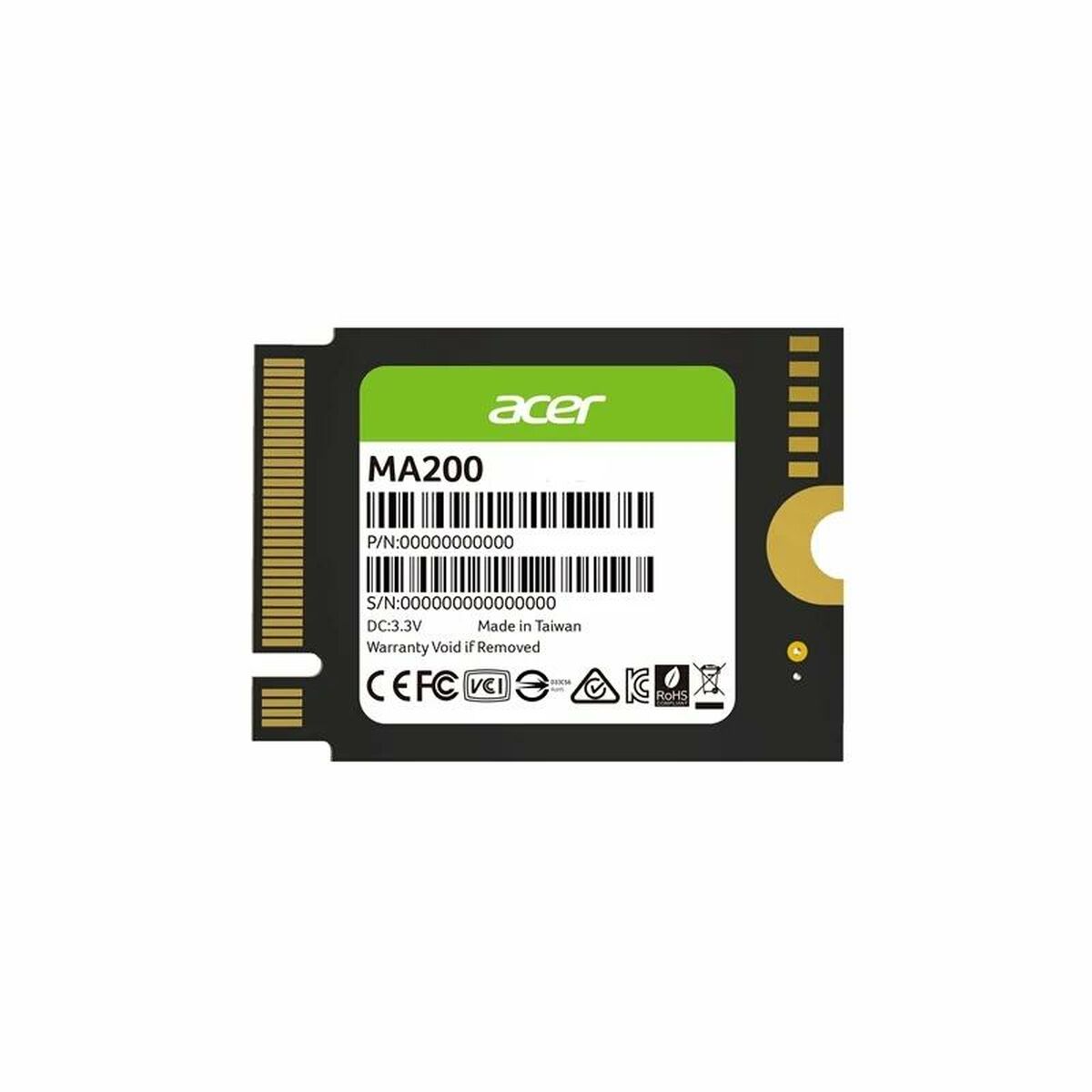 Hard Drive Acer MA200  512 GB SSD