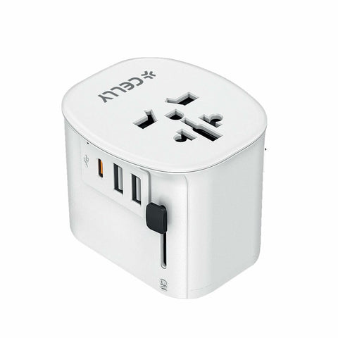 Wall Charger Celly MULTIPLUG30WWH 30 W