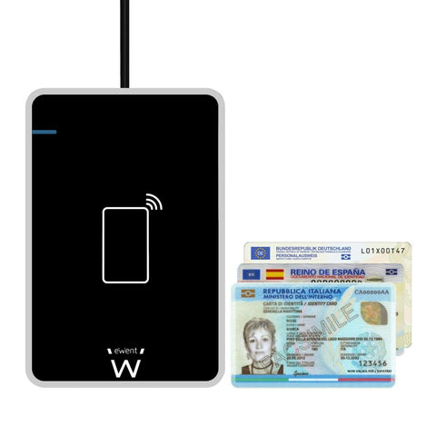External Card Reader Ewent EW1053 Black