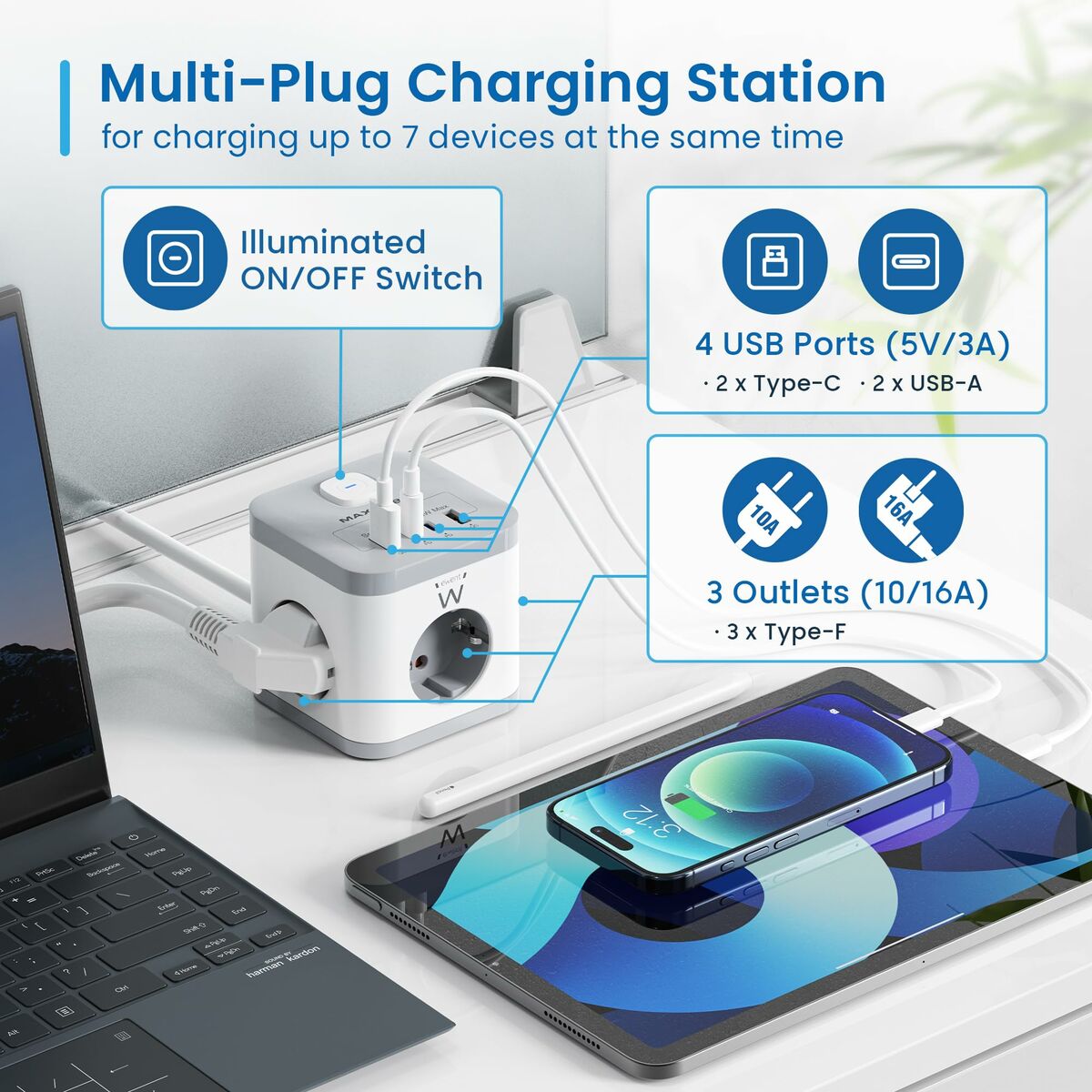 Circuit board Ewent EW3863 3680 W (1,5 m)