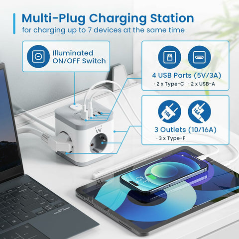 Circuit board Ewent EW3863 3680 W (1,5 m)