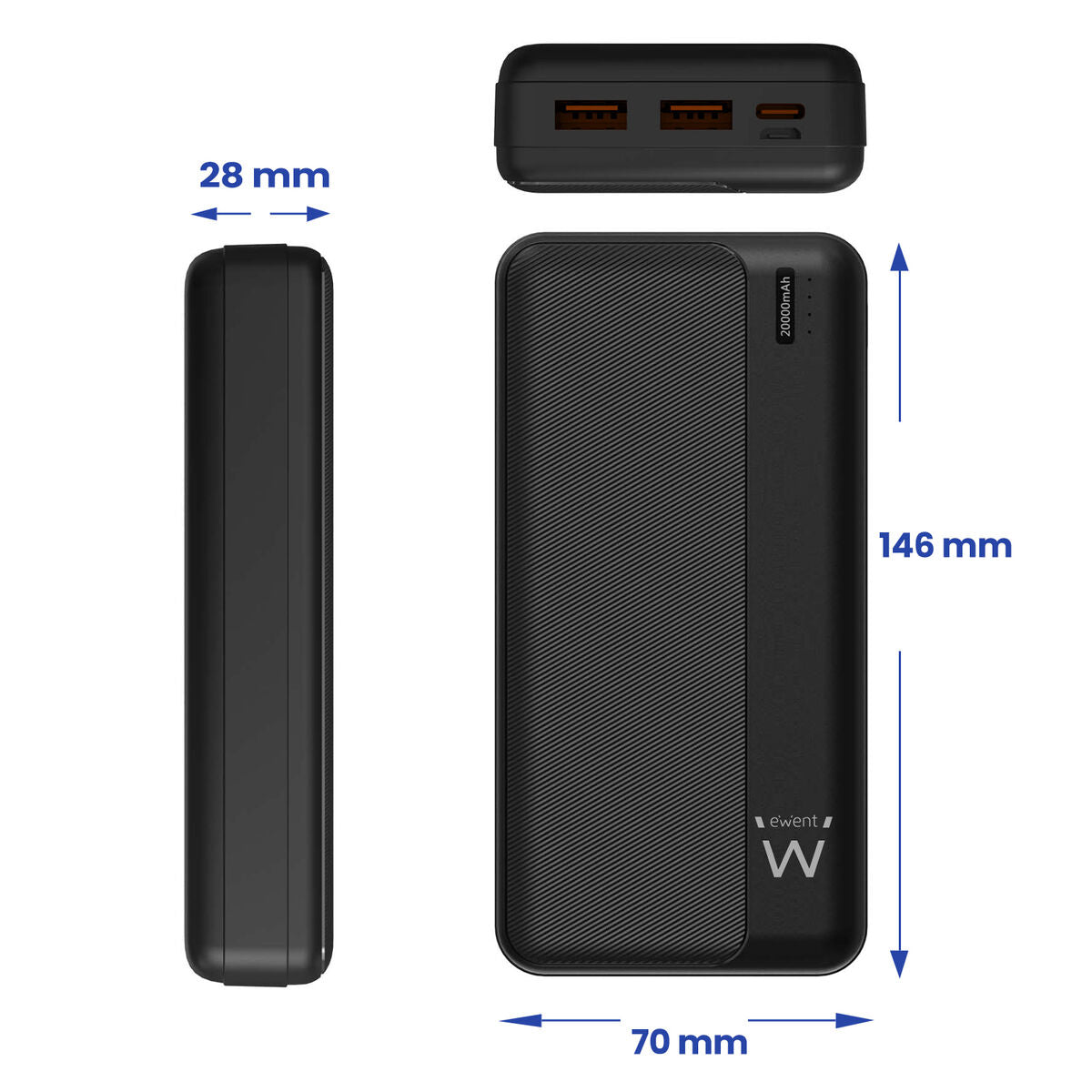 Powerbank Eminent EW1163 Black 20000 mAh