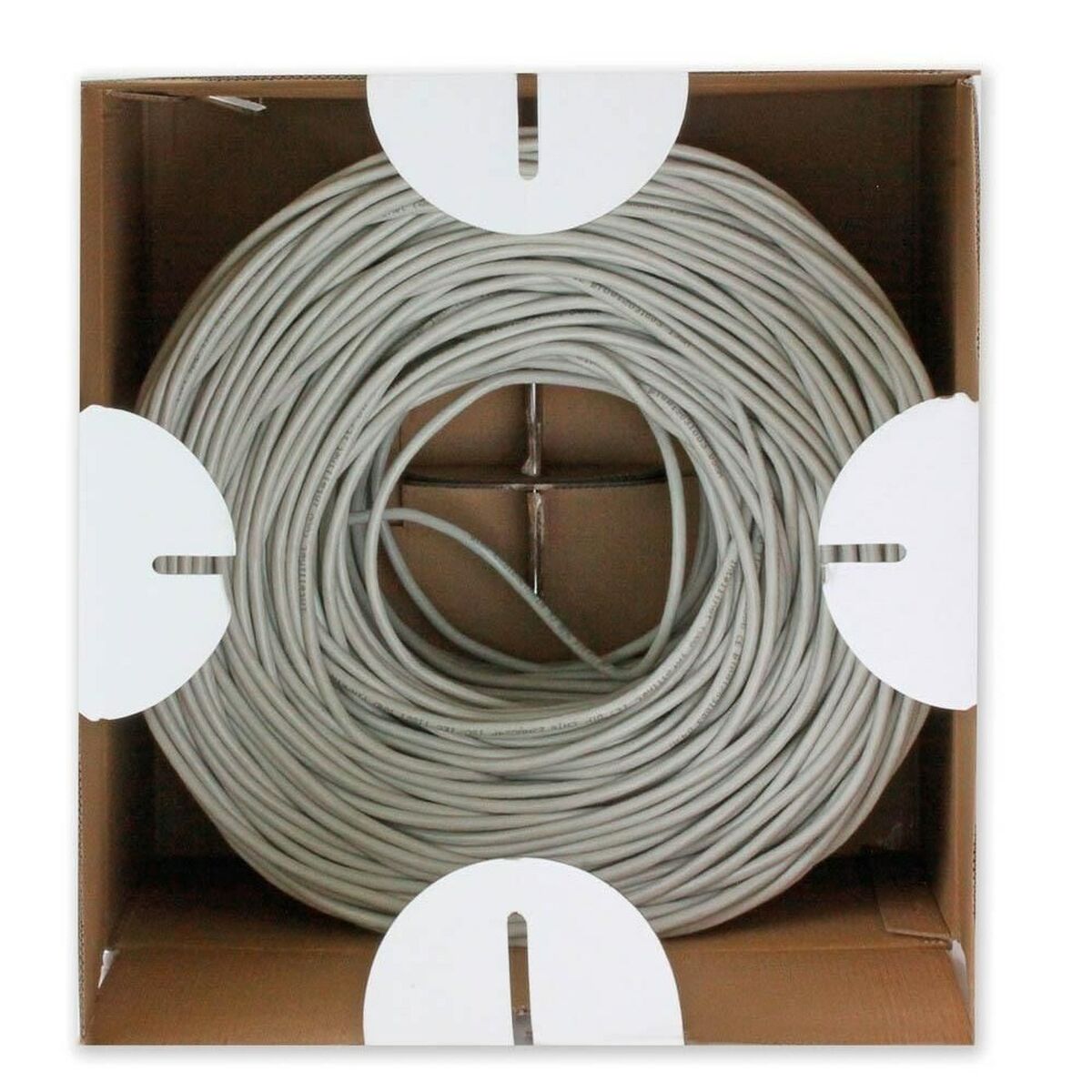 UTP Category 5e Rigid Network Cable Techly 025640 Grey 305 m