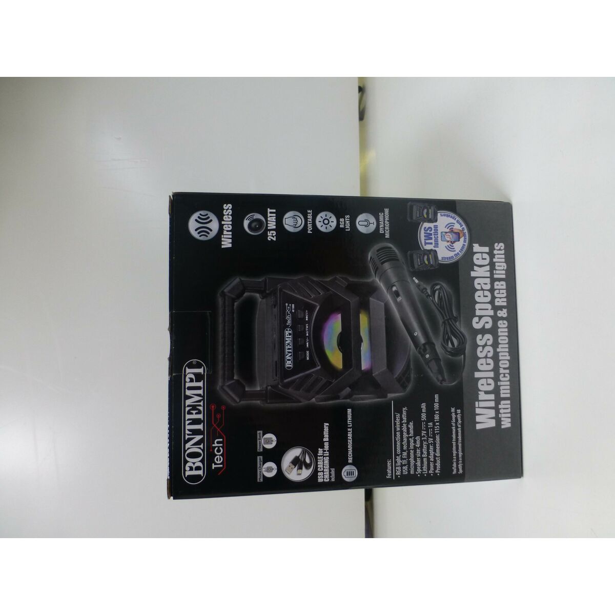 Bluetooth Speaker with Karaoke Microphone Colorbaby