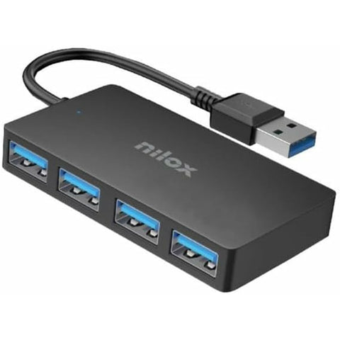 USB Hub Nilox NXHUB403 Black