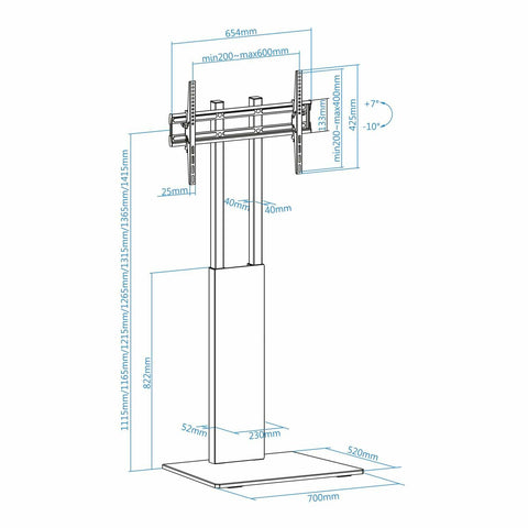 TV Mount TooQ FS2288M-B 32"-85" 40 kg