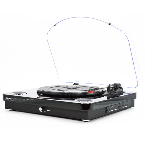 Record Player Aiwa GBTUR120B Black