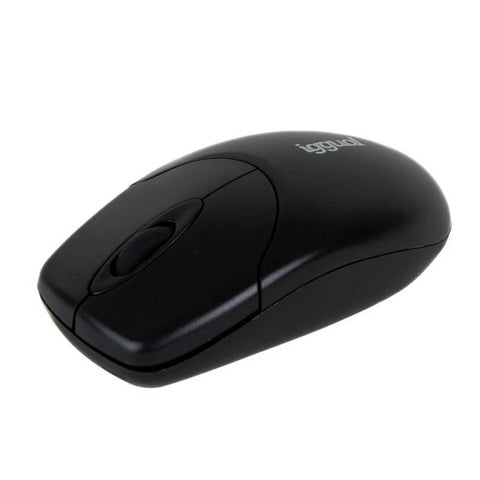 Wireless Mouse iggual WOM-BASIC Black (1 Unit)