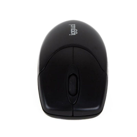 Wireless Mouse iggual WOM-BASIC Black (1 Unit)