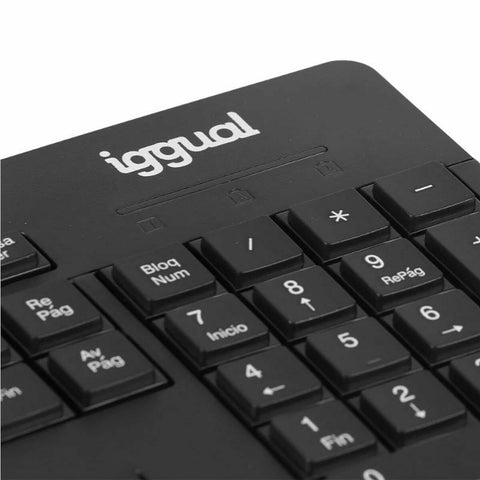 Keyboard and Mouse iggual WMK-BUSINESS2 Black Spanish Qwerty