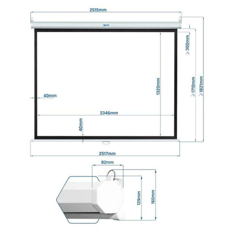Projection Screen iggual IGG319284 106"