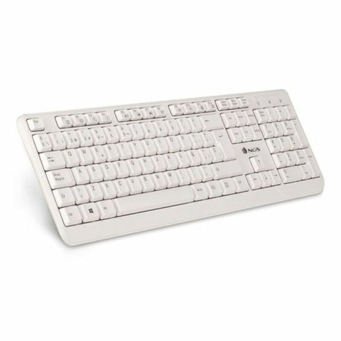 Keyboard NGS NGS-KEYBOARD-0284 White Spanish Qwerty