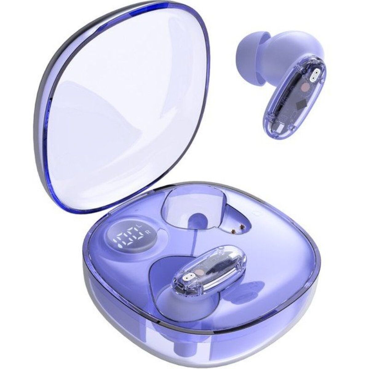 Wireless Earphones with Charging Case Mars Gaming MHIB2PP Purple