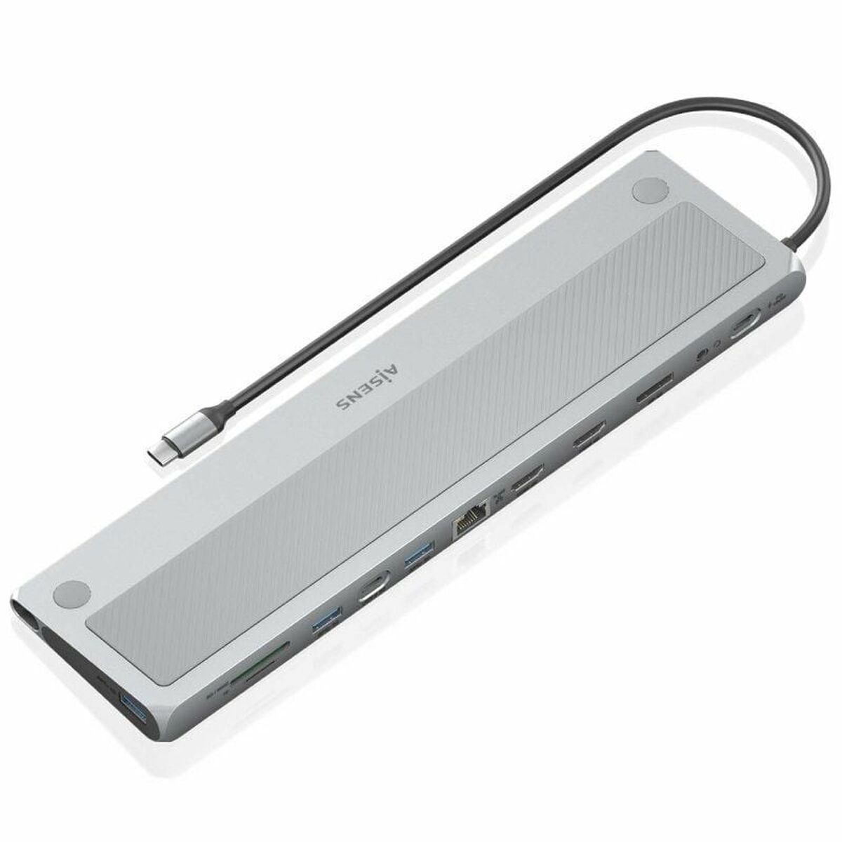 USB Hub Aisens ASUC-12P020-GR Grey 100 W 50 W