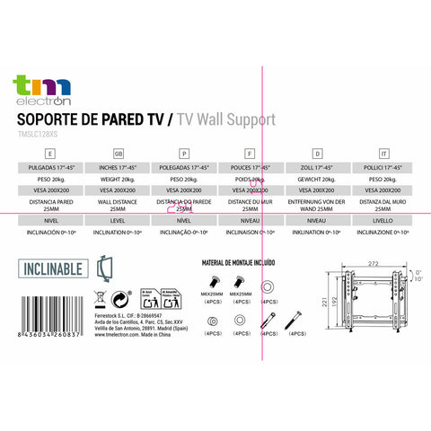 TV Mount TM Electron 20 kg 17"-42"