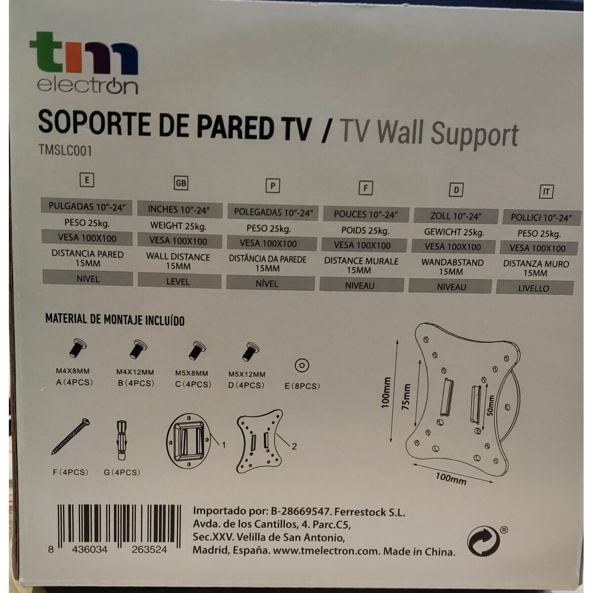 TV Mount TM Electron 15 kg 10"-24"