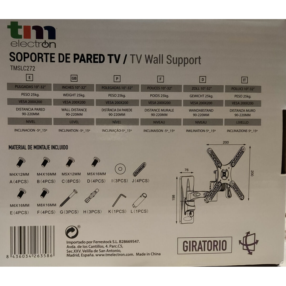 TV Mount TM Electron 25 kg 10"-32"