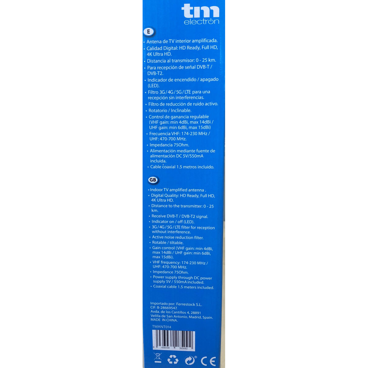 TV antenna TM Electron UHF, VHF