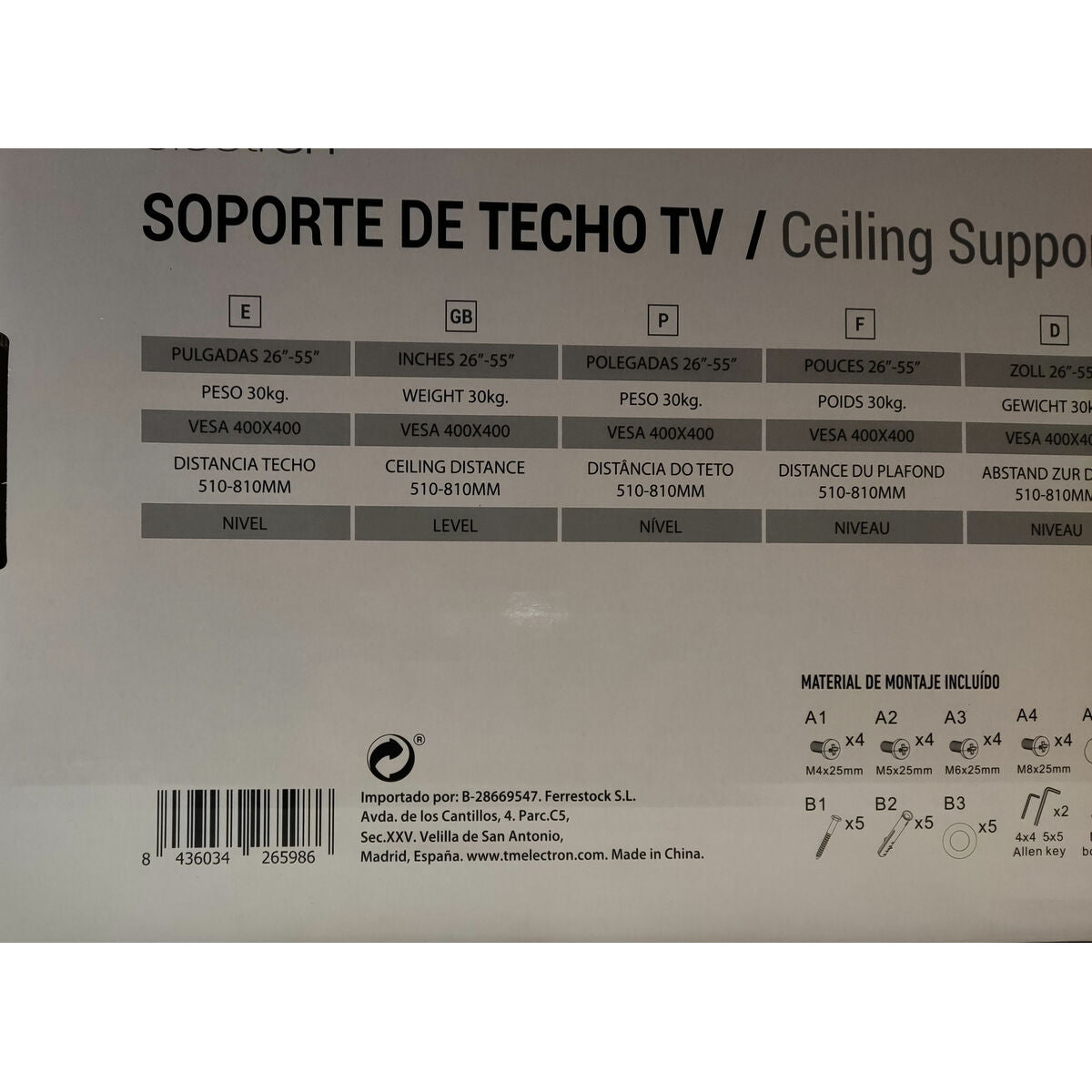 TV Mount TM Electron 30 Kg 26-55"