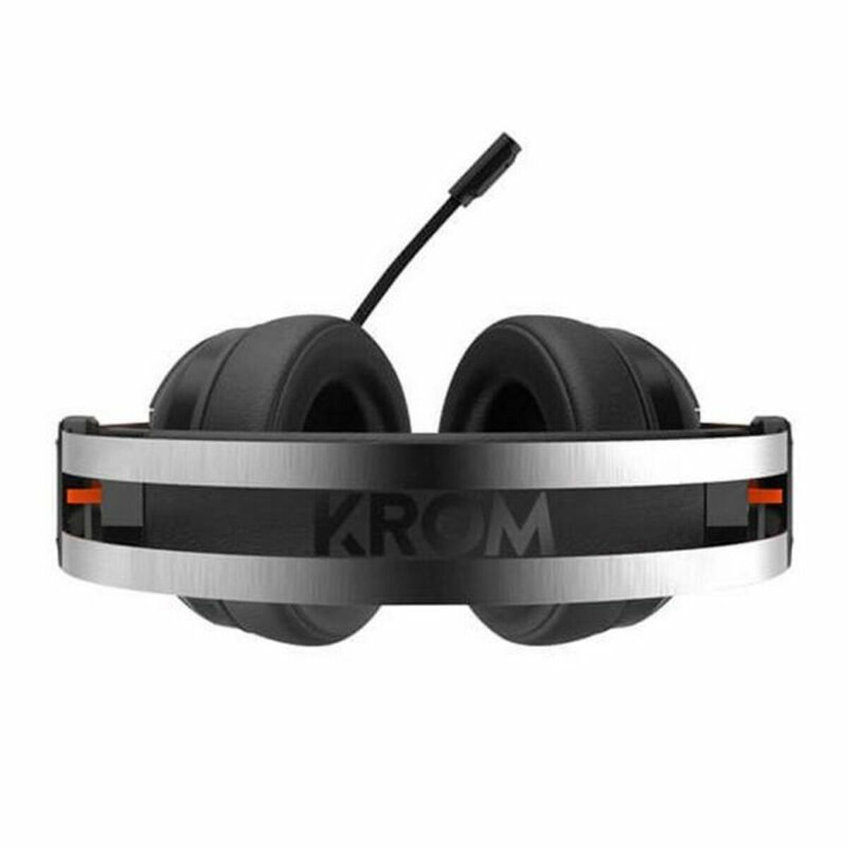 Gaming Headset with Microphone Krom NXKROMKDE Black Black/Orange