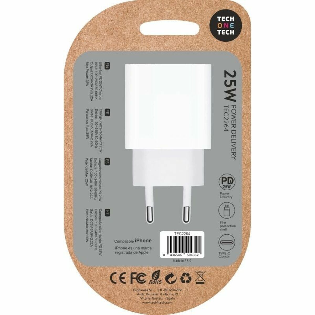 Wall Charger Tech One Tech TEC2264 25 W