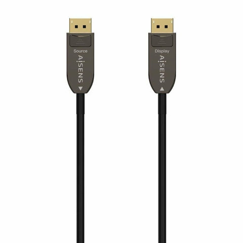DisplayPort Cable Aisens A155-0610 Black 50 m
