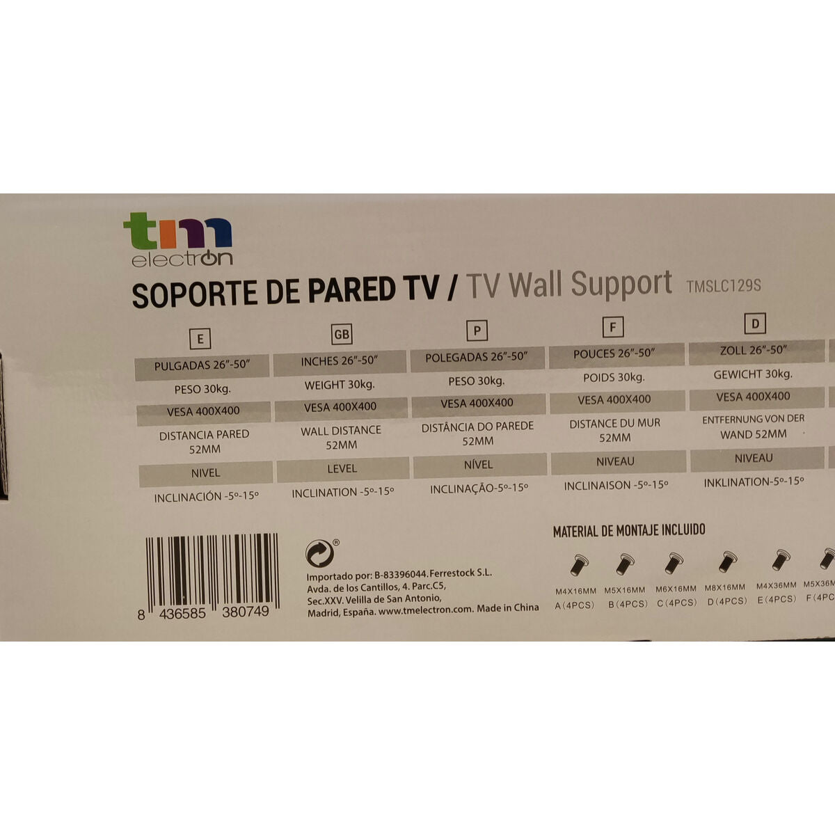 TV Mount TM Electron 26"-50" 30 Kg