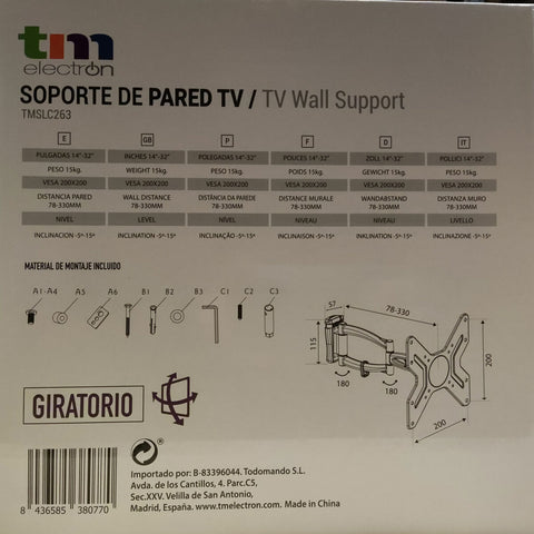 TV Mount TM Electron 14"-32" 15 kg