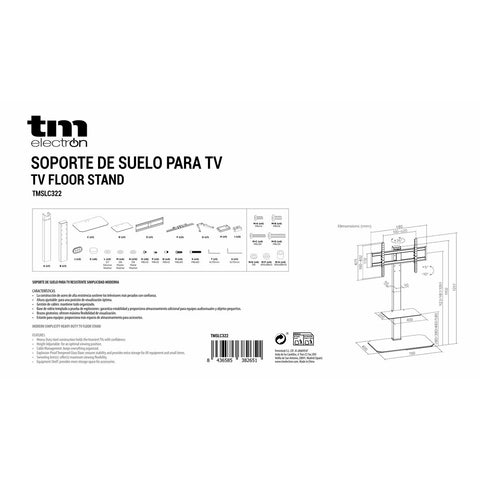 TV Stand TM Electron 43"-86" 60 Kg