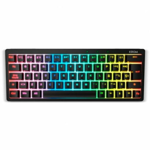 Keyboard Krom NXKROMKREATORSP Black Spanish Qwerty
