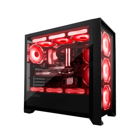 ATX Semi-tower Box CoolBox COO-CHAGE2000-0 Black