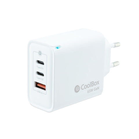 Wall Charger CoolBox LBP246DW 65 W White