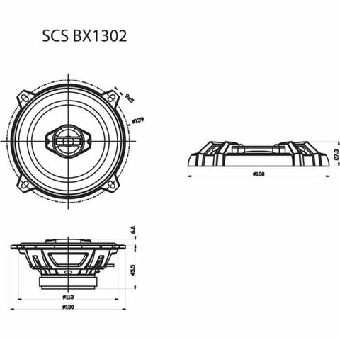 Car Speakers Sencor SCS BX1302