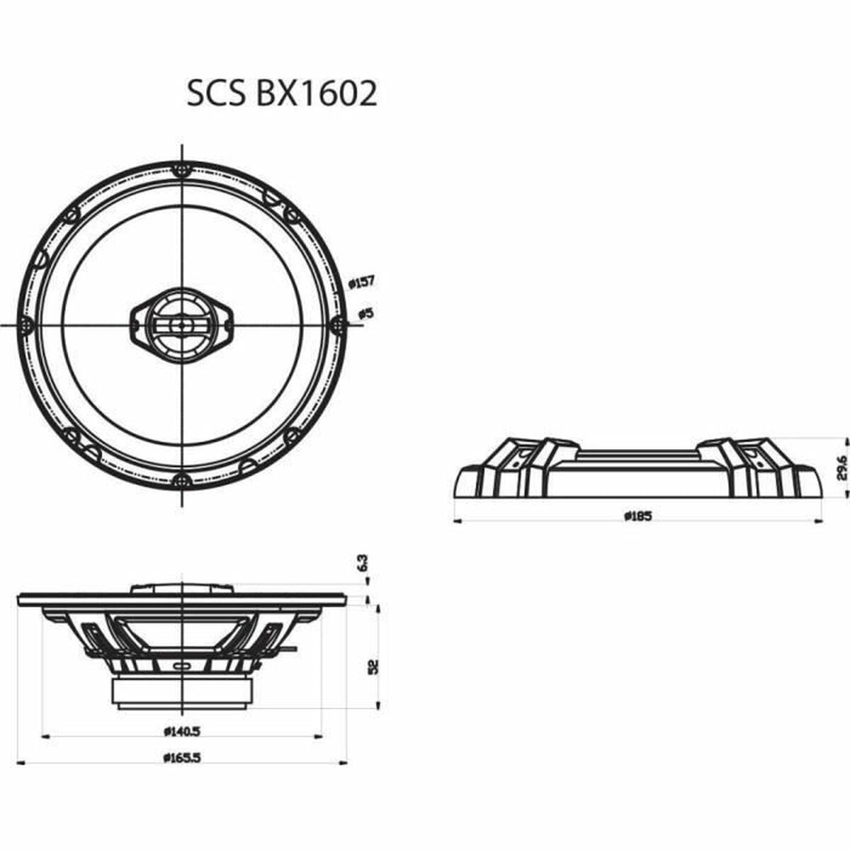 Car Speakers Sencor SCS BX1602