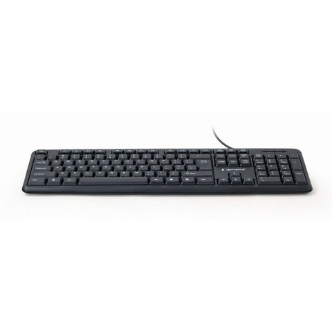 Keyboard GEMBIRD KB-U-103-RU Black Monochrome English Russian QWERTY