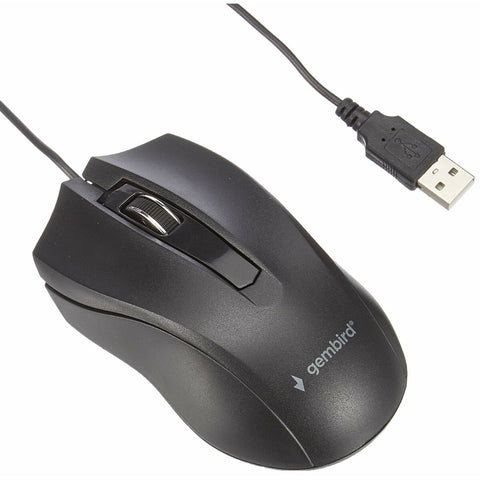 Optical mouse GEMBIRD MUS-3B-01 Black 1000 dpi