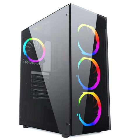 ATX Semi-tower Box GEMBIRD CCC-FC-1500RGB Black