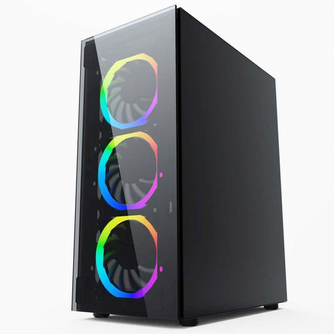 ATX Semi-tower Box GEMBIRD CCC-FC-1500RGB Black