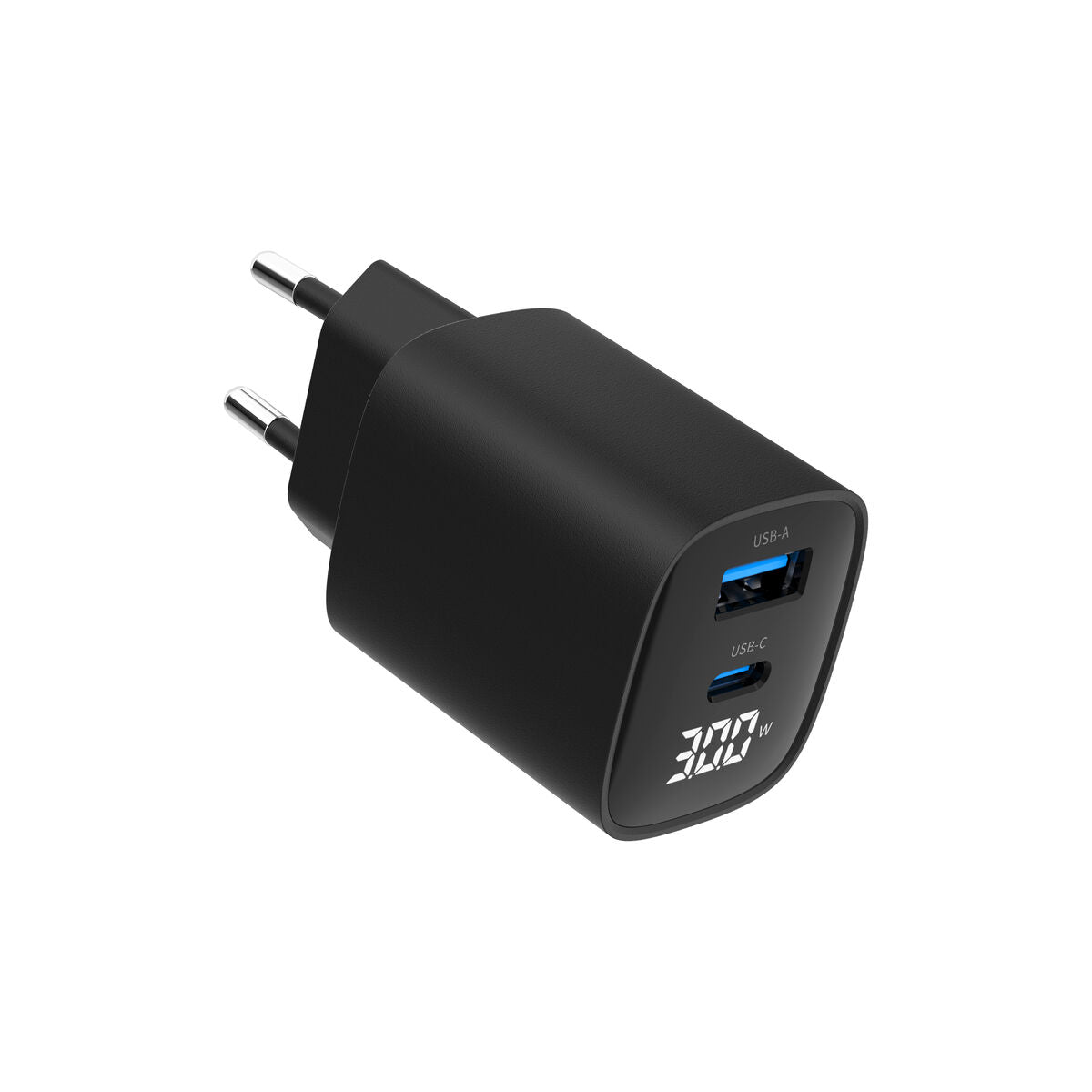 Wall Charger GEMBIRD TA-UC-PDQC30LCD-BK-01 Black 30 W