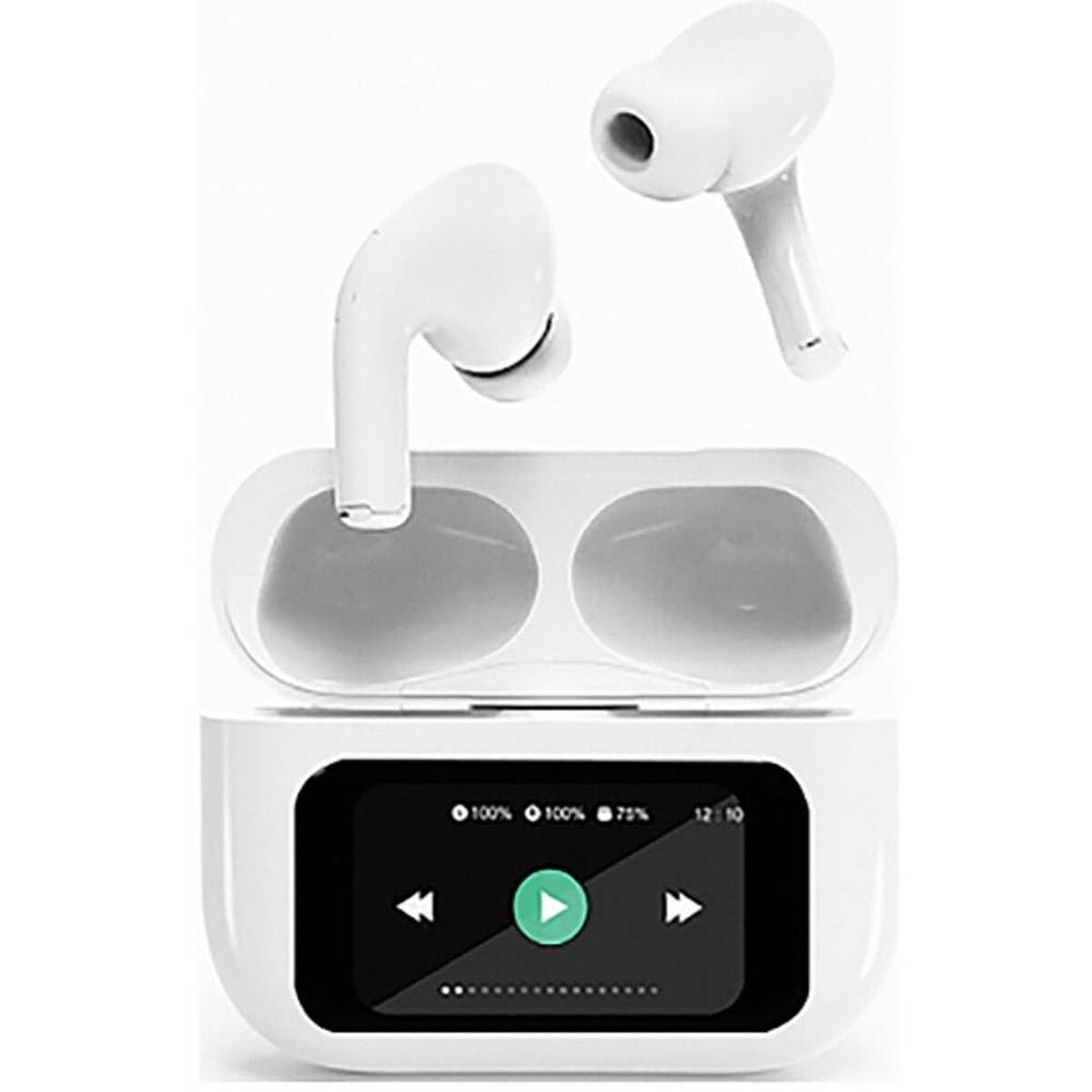 Headphones GEMBIRD TWS-LCD-ANC-01-W White