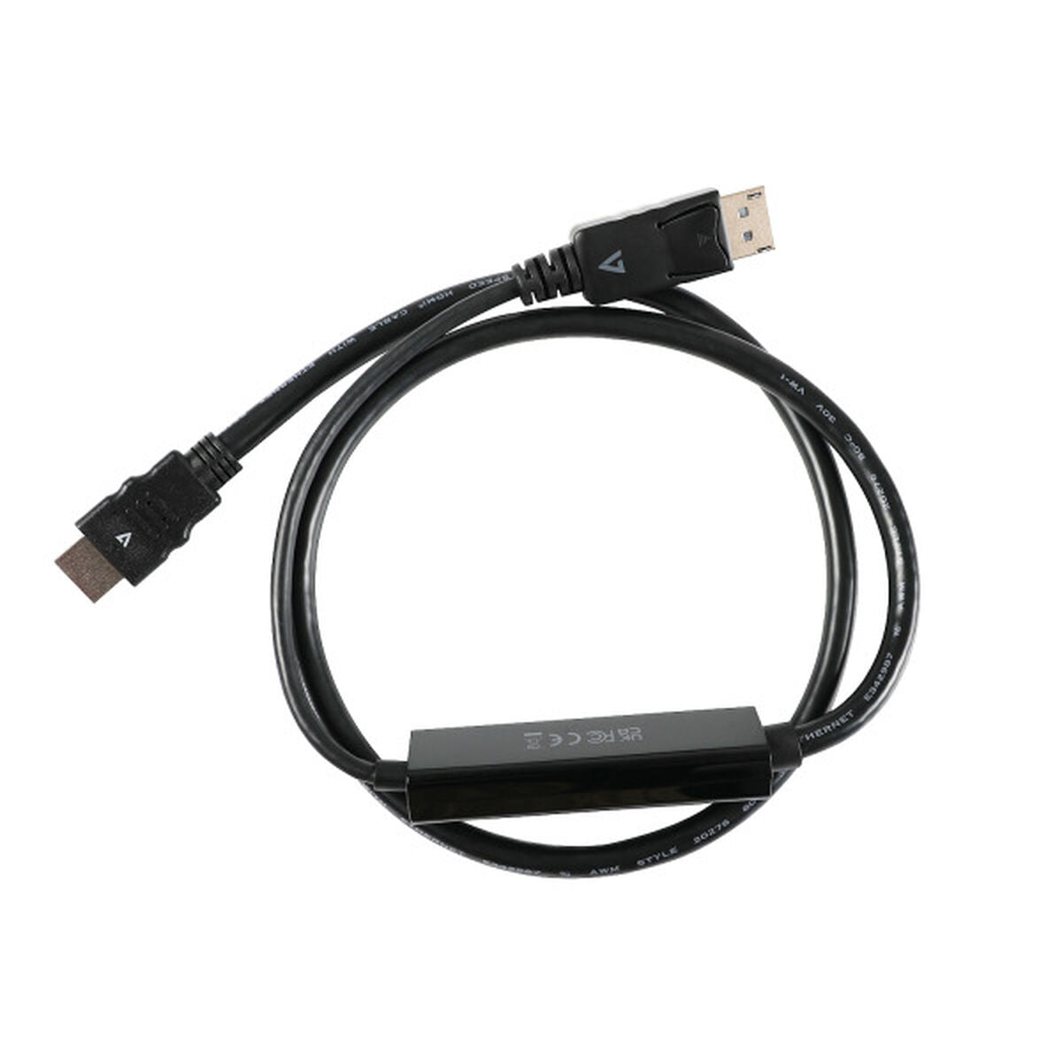 DisplayPort to HDMI Cable V7 V7DP14HDMI21-1M-BLK
